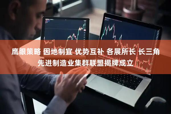 鹰眼策略 因地制宜 优势互补 各展所长 长三角先进制造业集群联盟揭牌成立