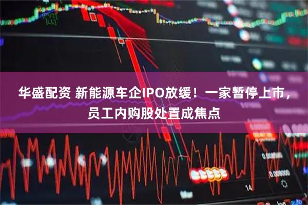 华盛配资 新能源车企IPO放缓！一家暂停上市，员工内购股处置成焦点