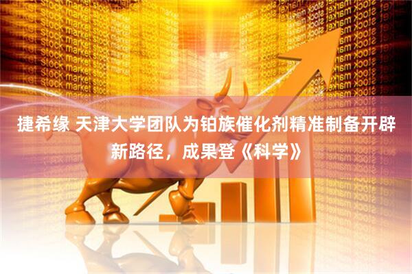 捷希缘 天津大学团队为铂族催化剂精准制备开辟新路径，成果登《科学》